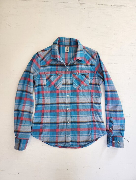 Stio Tops - Stio Turquoise and Pink Flannel